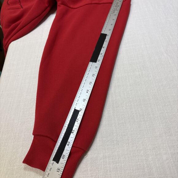 Reason Red Graphic Embroidery Hoodie Roses Be Real Not Perfect Unisex M - Picture 13 of 15